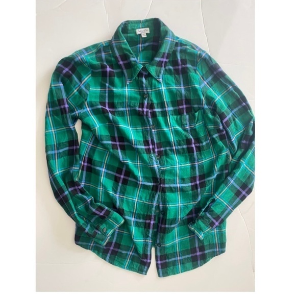Splendid plain flannel green M - Picture 1 of 6